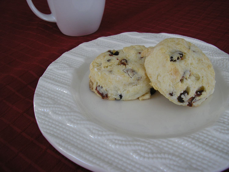 Cranberry and white chocolate scone